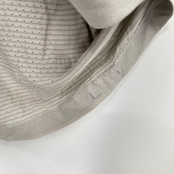 Lululemon‎ Metal Vent Tech Short Sleeve T Shirt Mens Tan Breathable Athletic  L - Picture 3 of 8